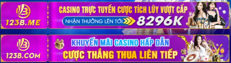 Khuyến mãi casino 123b – hot game