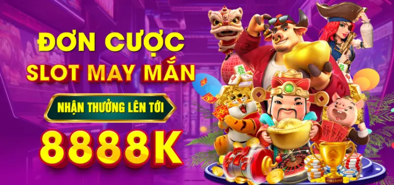 Đơn cược Slot may mắn nhận thưởng lên tới 8.888.000đ