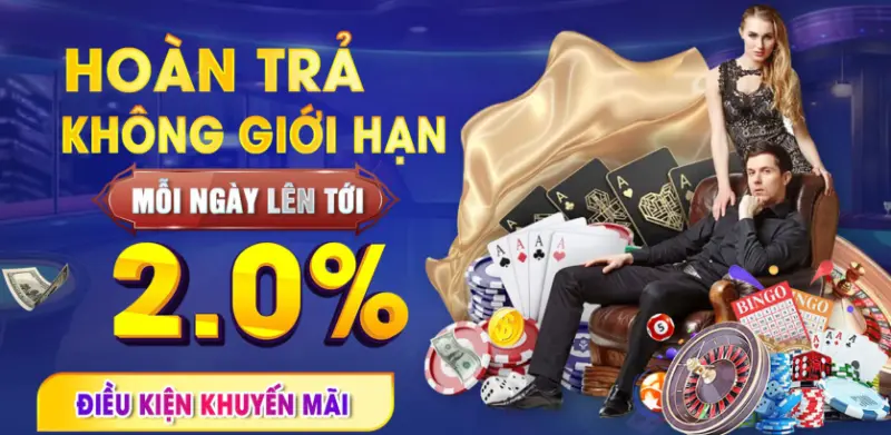 Hoàn trả 2% cho tất cả sảnh cược 123B