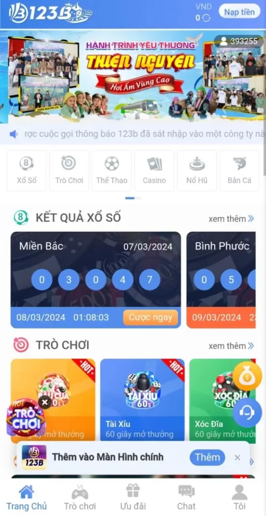 Truy cập link chọn "Tải App"