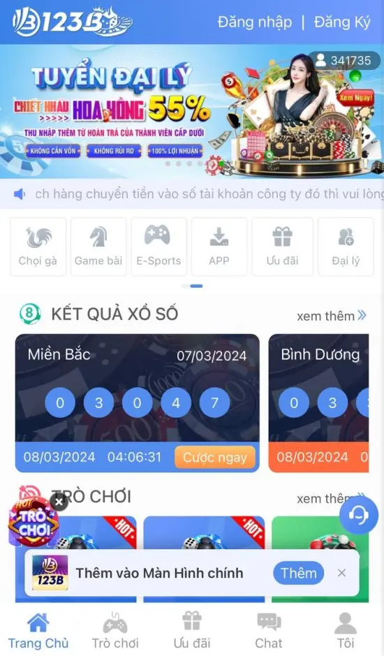 Truy cập link chọn "Tải App"